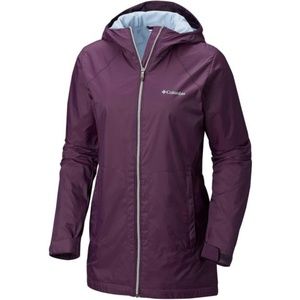 Columbia switchback lined long hooded jacket